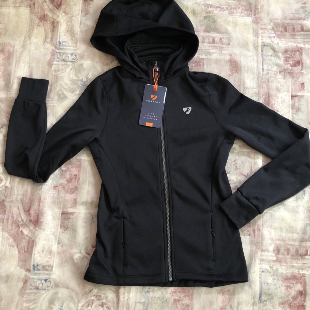 Shires Aubrion Women's Hayfird Tech Black Hooded Jacket